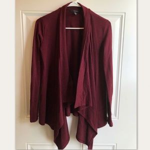 Forever 21 burgundy cardigan